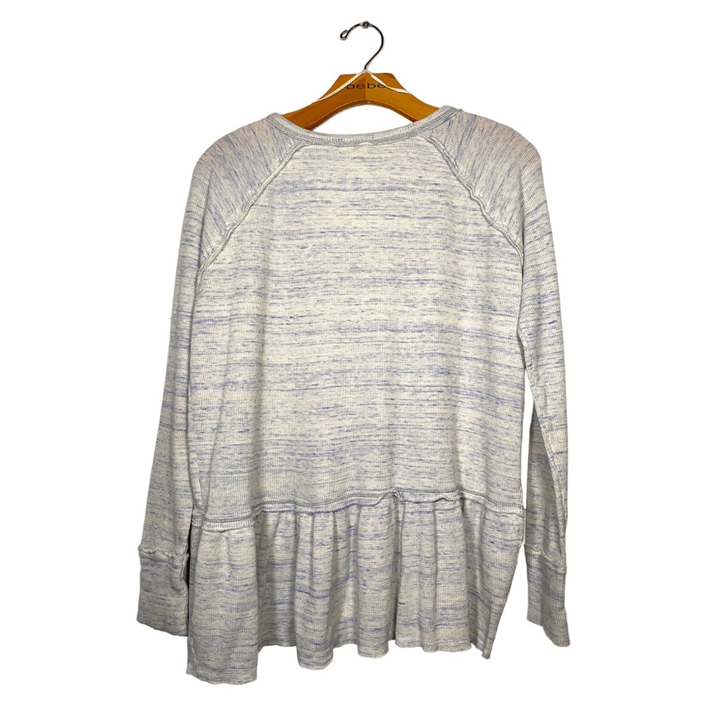 Free People Heathered Gray Long Sleeve Tee - Picture 9 of 13